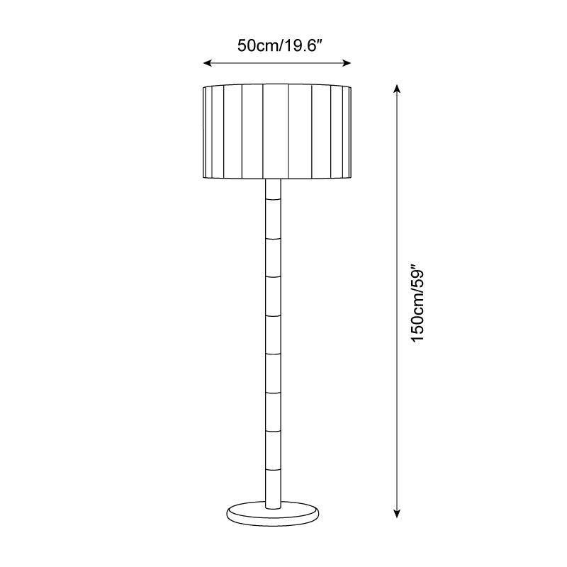 Pleated Grove Floor Lamp