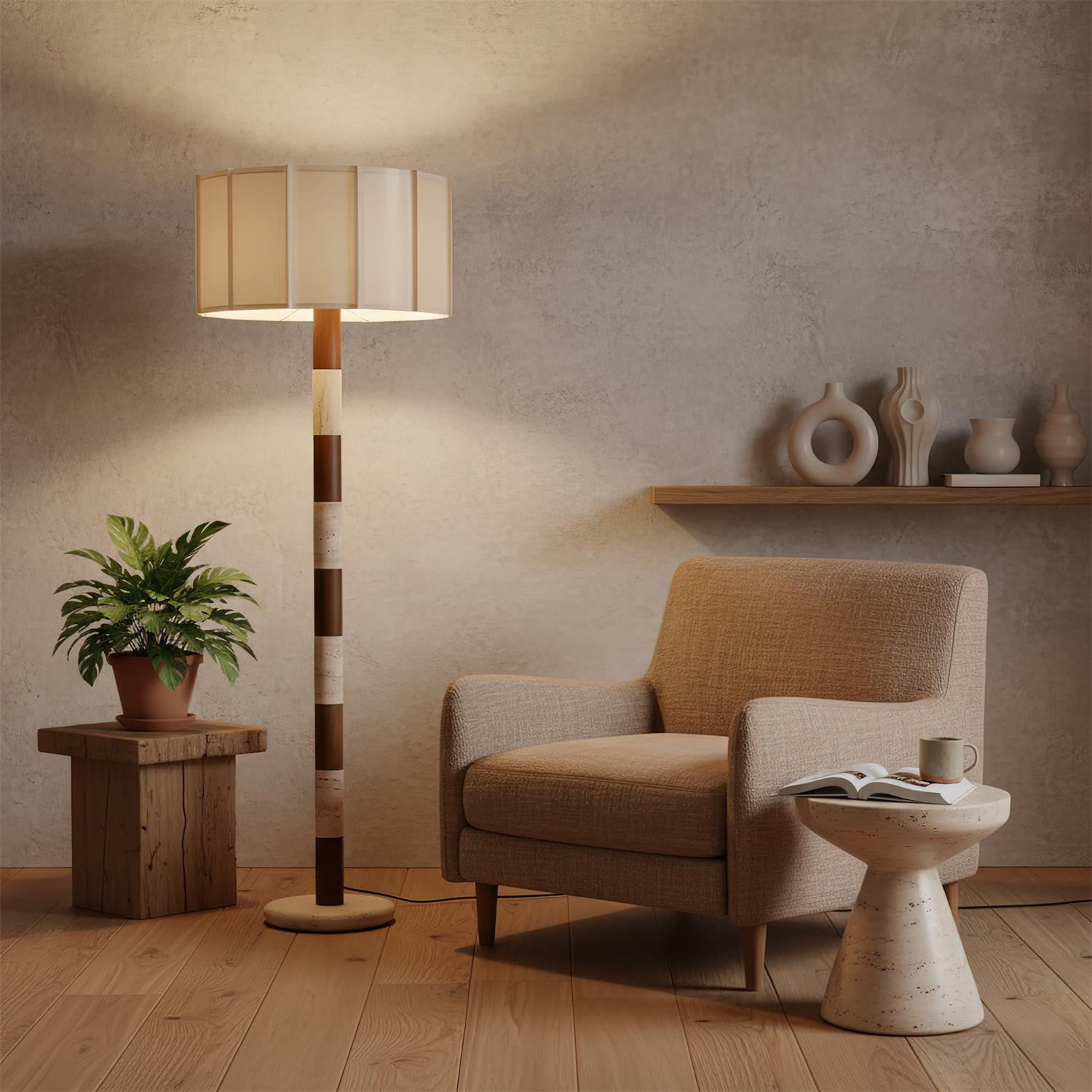 Pleated Grove Floor Lamp