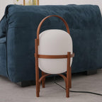 Portable Lantern Glass Table Lamp