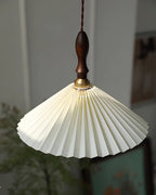 Prairie Pleated Plug In Pendant Lamp