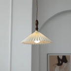 Prairie Pleated Plug In Pendant Lamp
