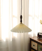 Prairie Pleated Plug In Pendant Lamp
