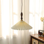 Prairie Pleated Plug In Pendant Lamp