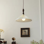 Prairie Pleated Plug In Pendant Lamp