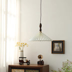 Prairie Pleated Plug In Pendant Lamp