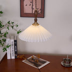 Prairie Pleated Plug In Pendant Lamp