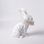 Rabbit White Resin Table Lamp