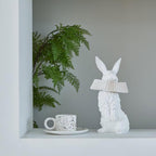 Rabbit White Resin Table Lamp