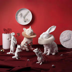 Rabbit White Resin Table Lamp