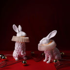 Rabbit White Resin Table Lamp