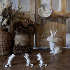 Rabbit White Resin Table Lamp