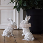 Rabbit White Resin Table Lamp