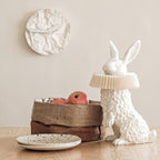 Rabbit White Resin Table Lamp