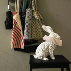 Rabbit White Resin Table Lamp