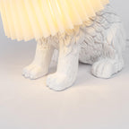 Rabbit White Resin Table Lamp