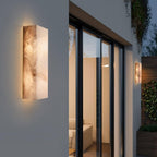 Rectangular Alabaster Wall Sconce