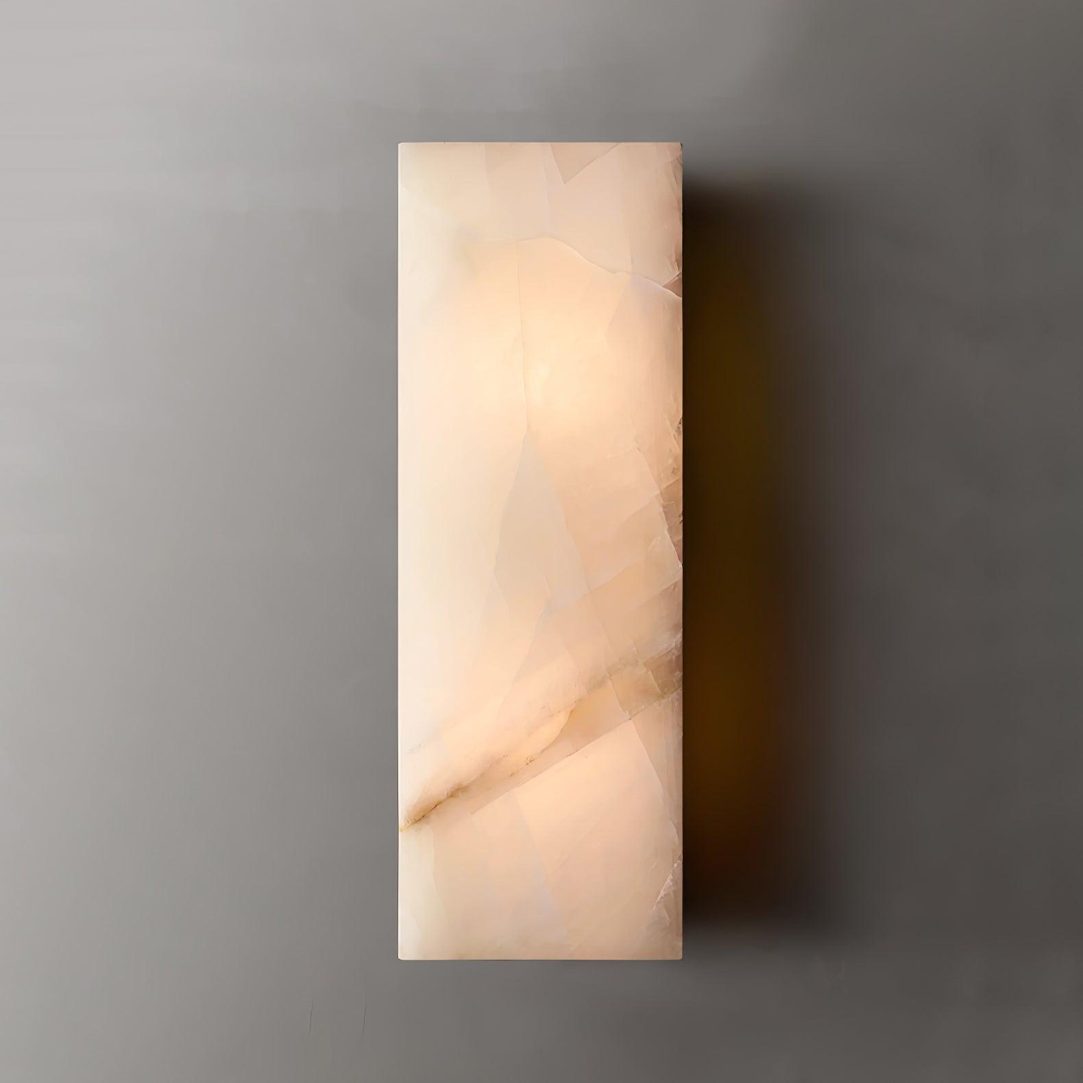 Rectangular Alabaster Wall Sconce