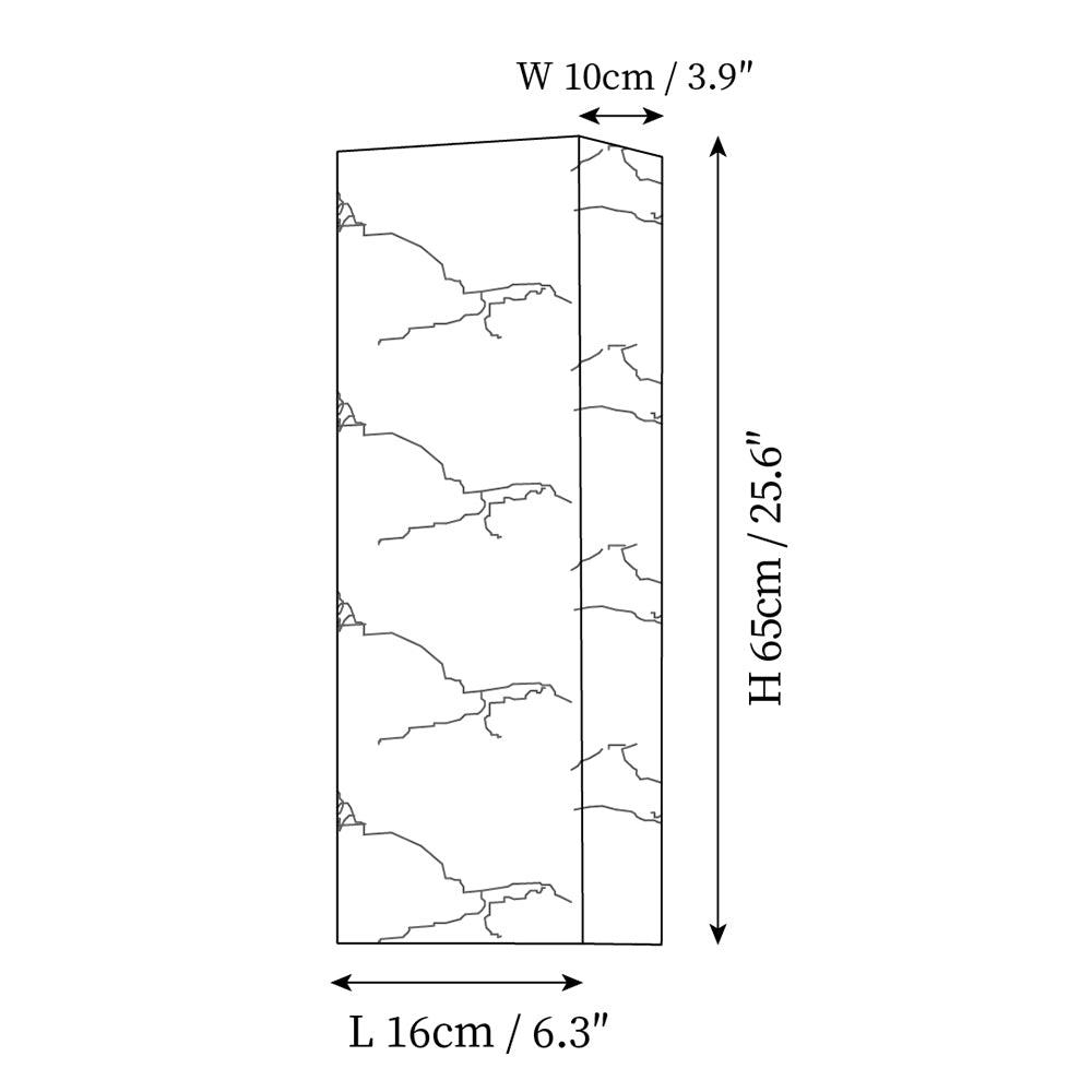 Rectangular Alabaster Wall Sconce