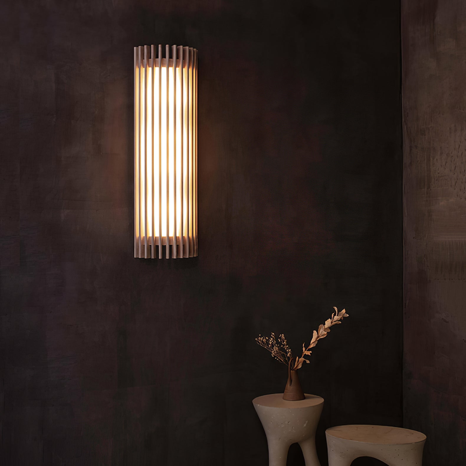 Regina Walnut Wall Lamp