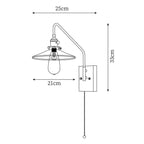 Retro Kelsey Plug In Wall Light