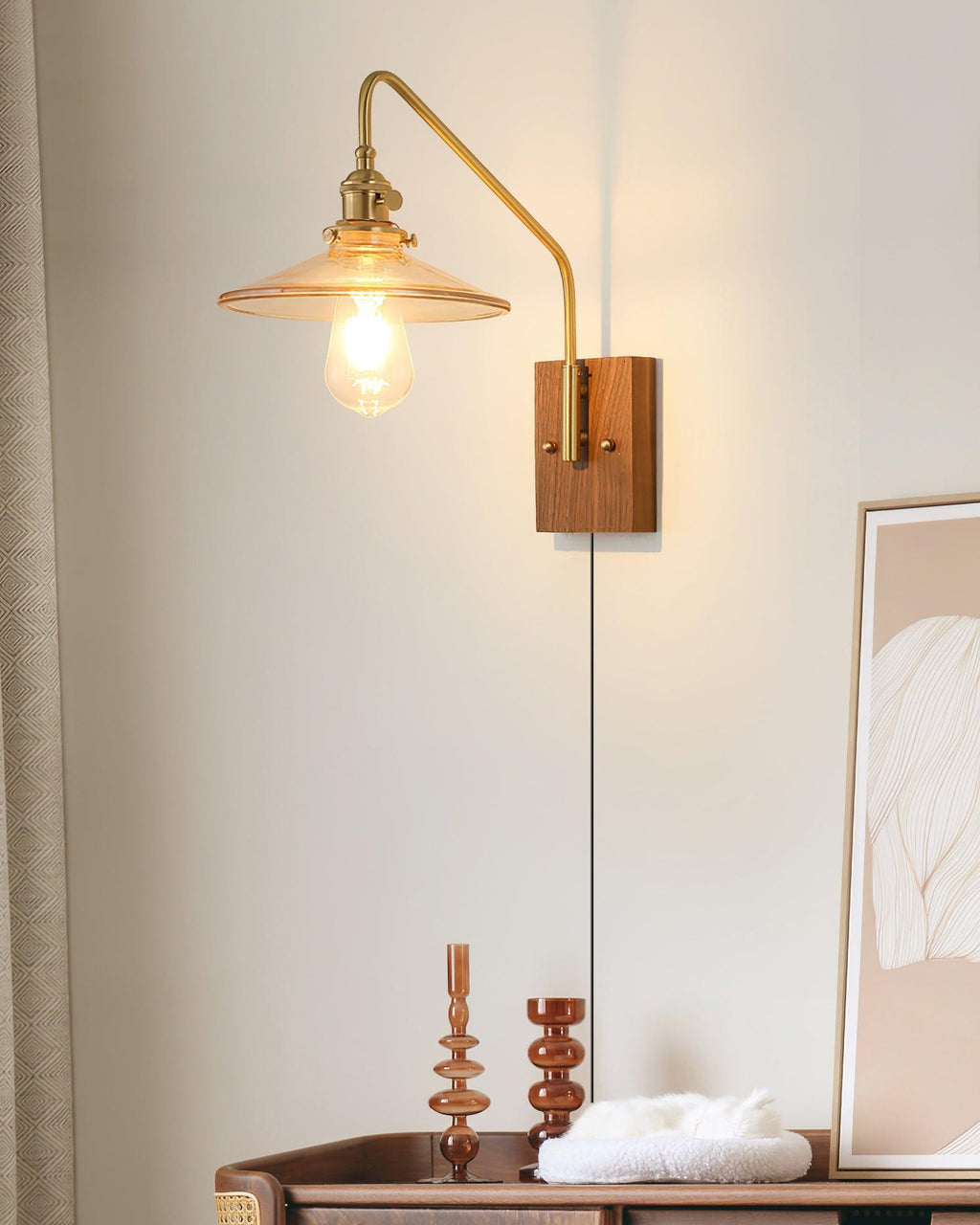 Retro Kelsey Plug In Wall Light