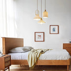 Ribbed Ceramic Pendant Lamp