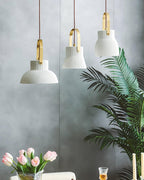 Ribbed Ceramic Pendant Lamp