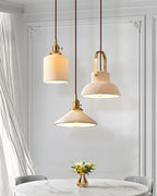 Ribbed Ceramic Pendant Lamp