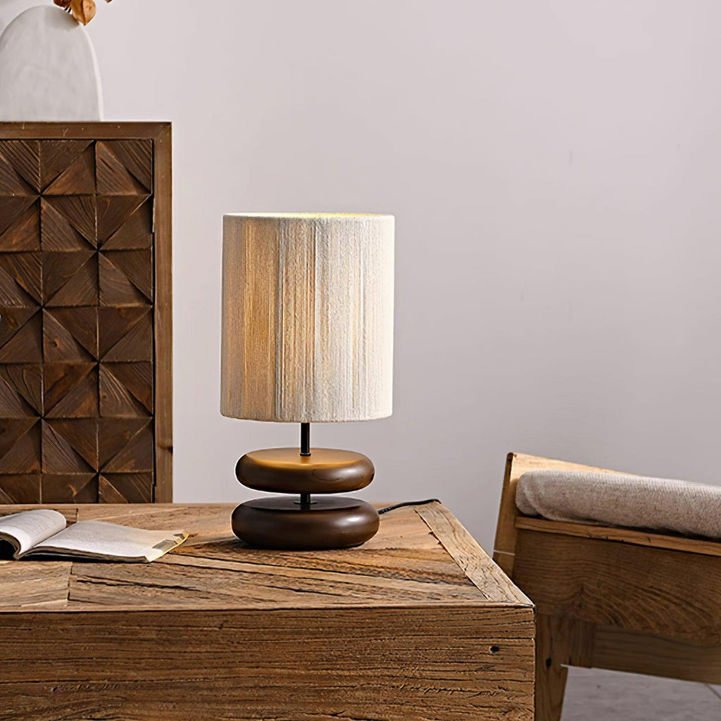 Wooden Modern Bedroom Table Lamp