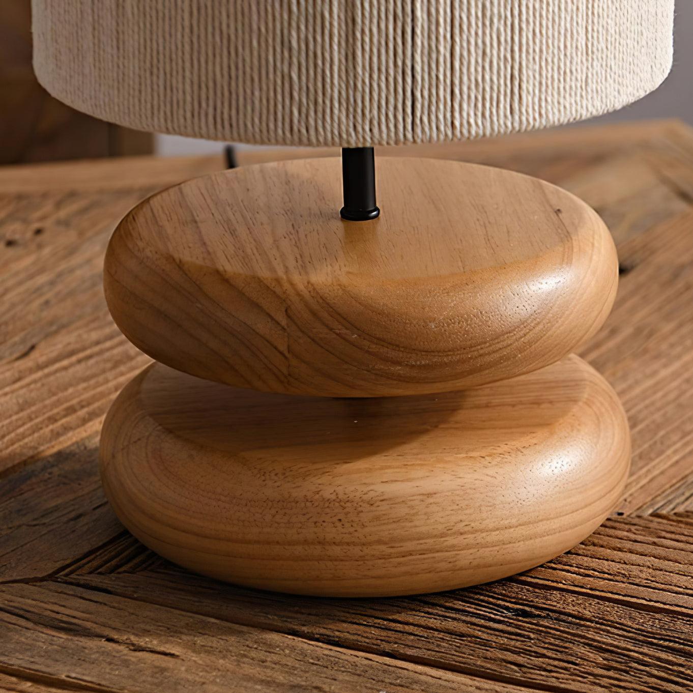 Wooden Modern Bedroom Table Lamp