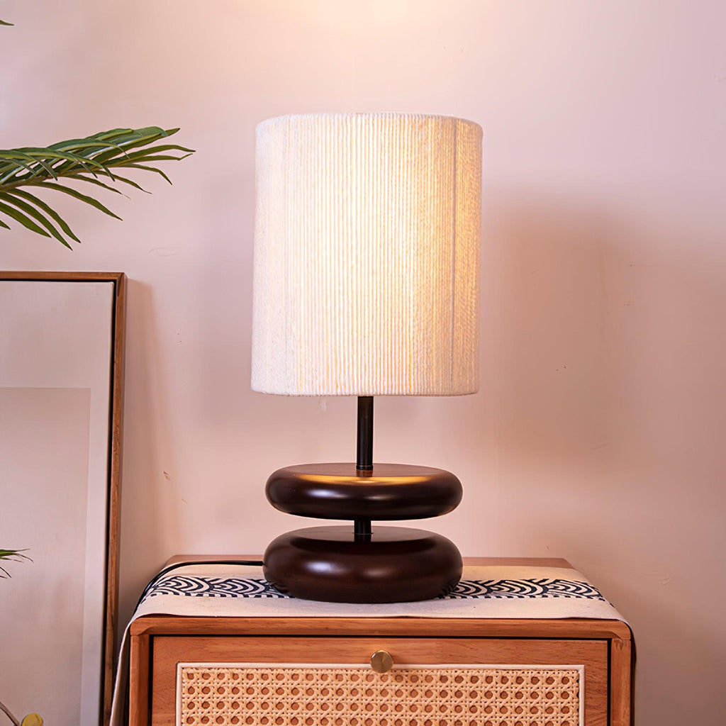 Wooden Modern Bedroom Table Lamp