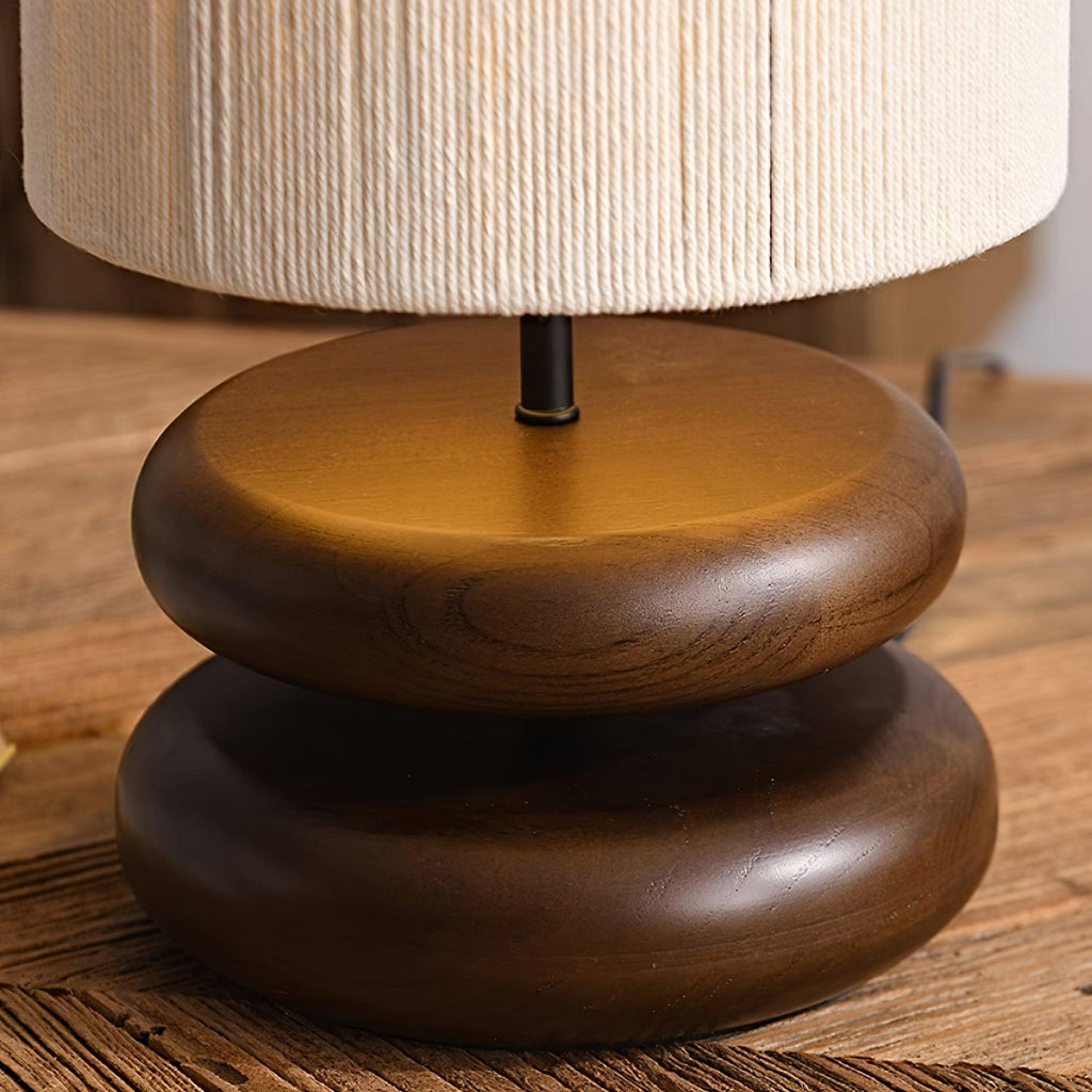 Wooden Modern Bedroom Table Lamp