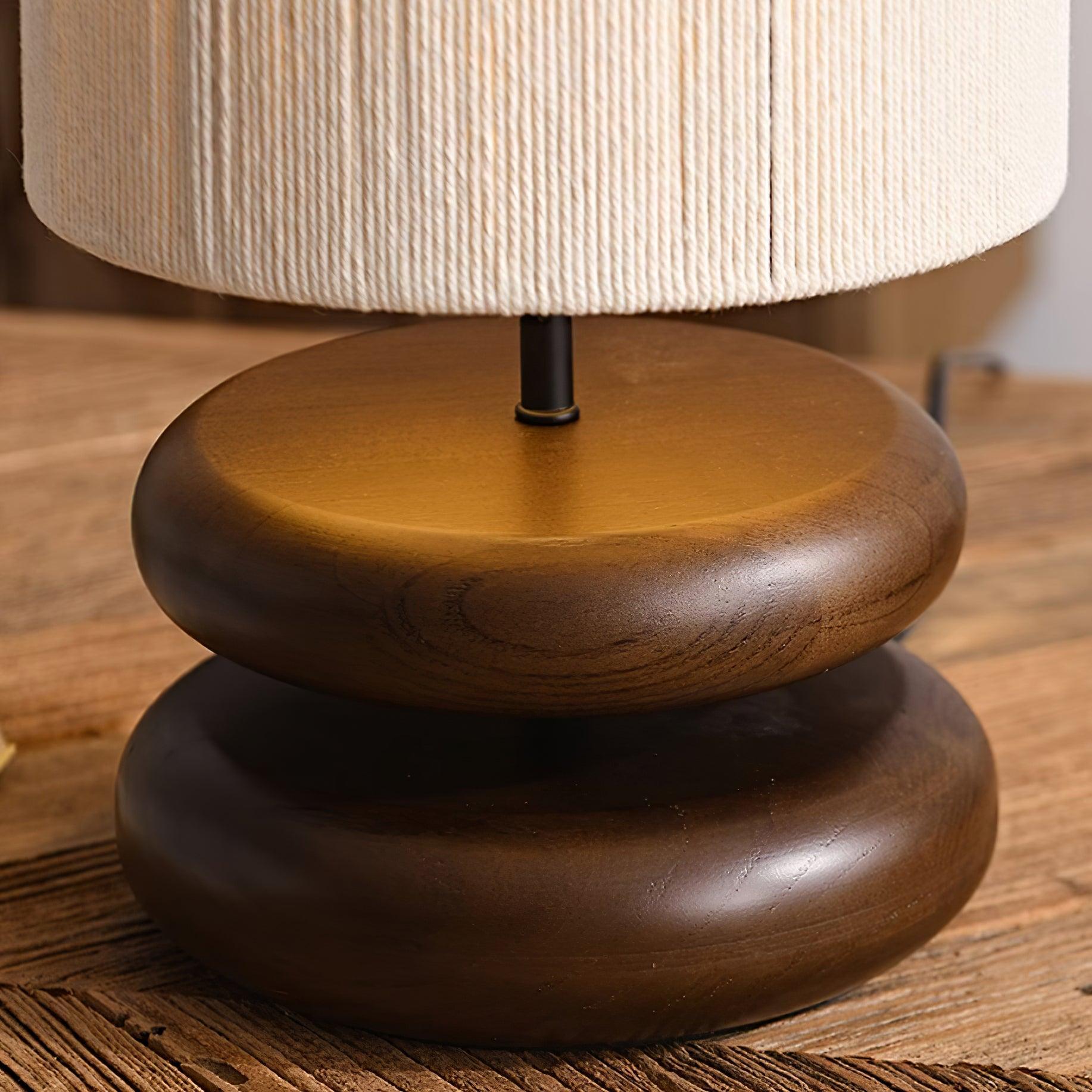Wooden Modern Bedroom Table Lamp