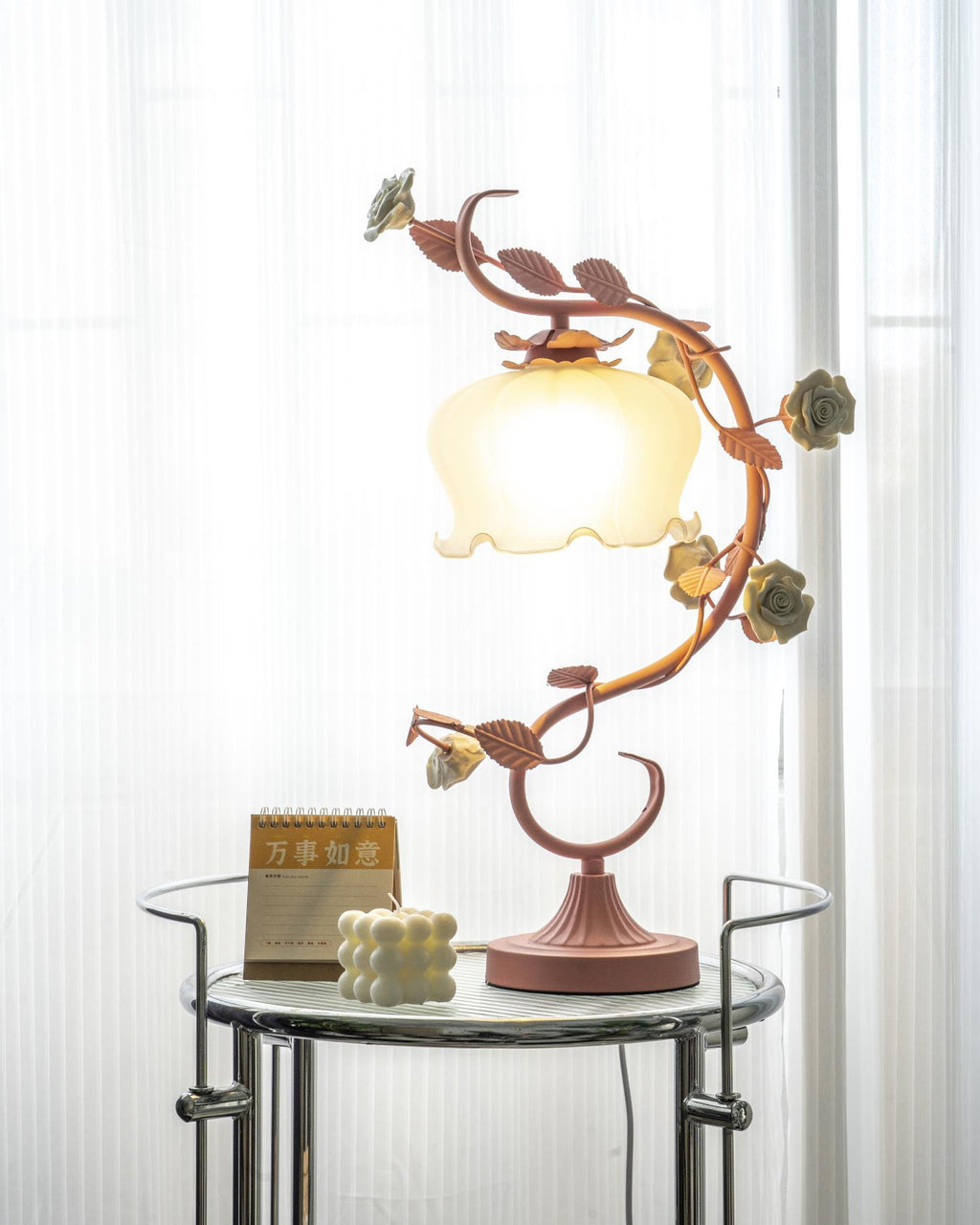 Ron Rose Flower Table Lamp