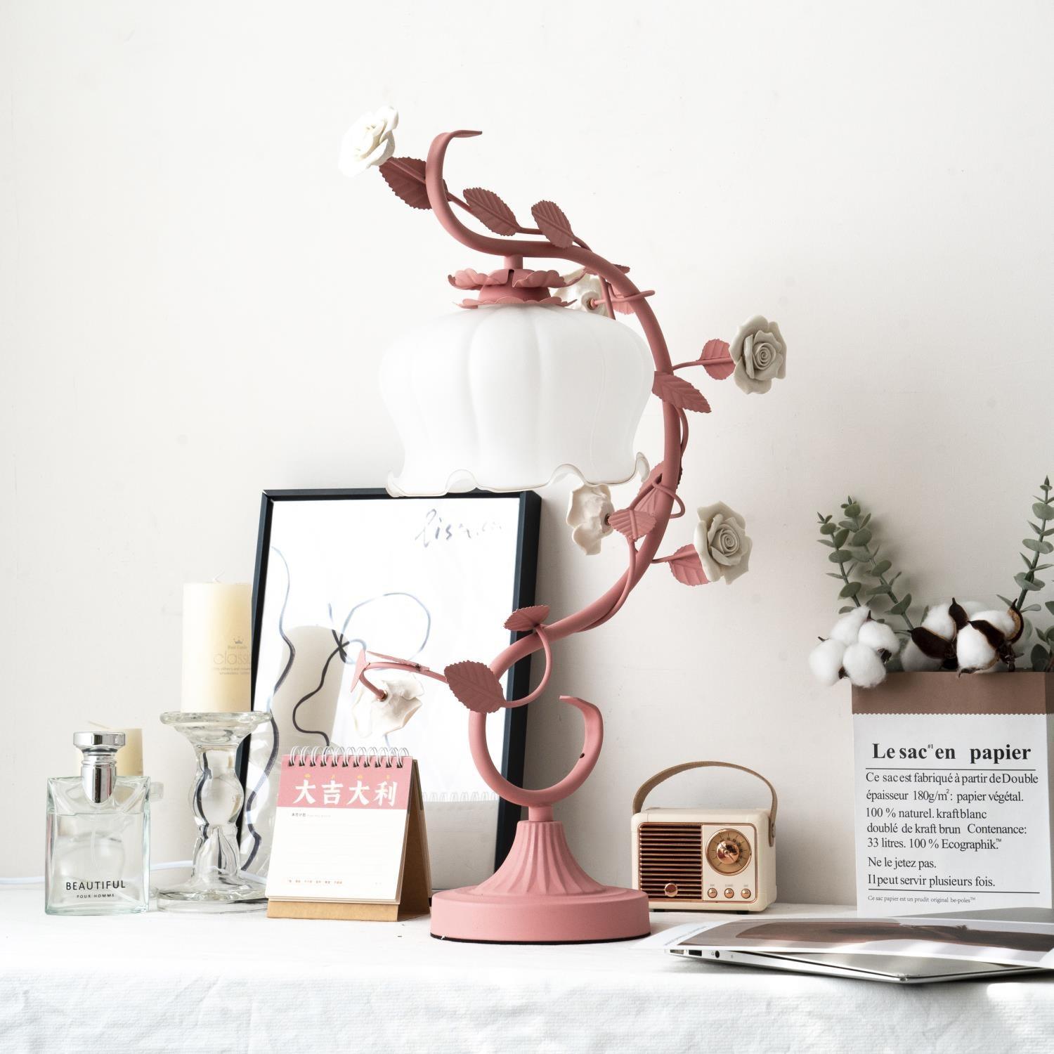 Ron Rose Flower Table Lamp