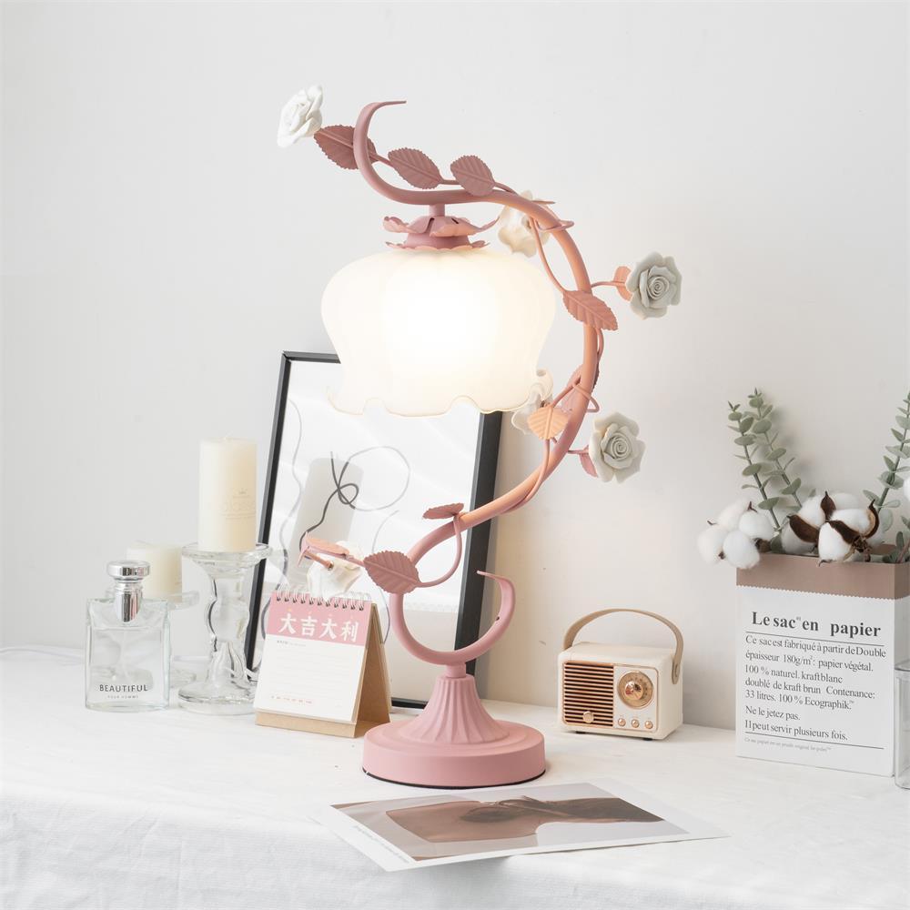 Ron Rose Flower Table Lamp