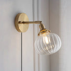 Rodo Glass Plug In Wall Lamp