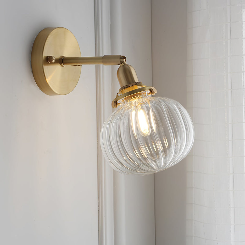 Rodo Glass Plug In Wall Lamp