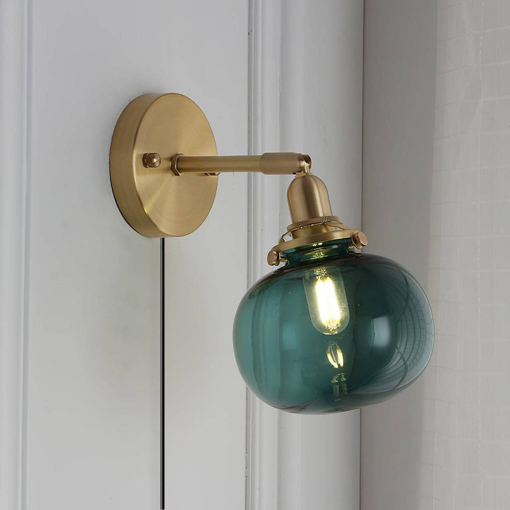 Rodo Glass Plug In Wall Lamp