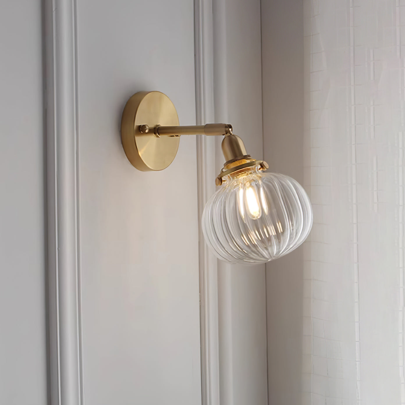 Rodo Glass Plug In Wall Lamp