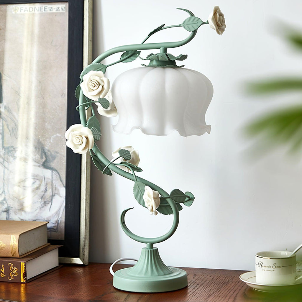 Ron Rose Flower Table Lamp