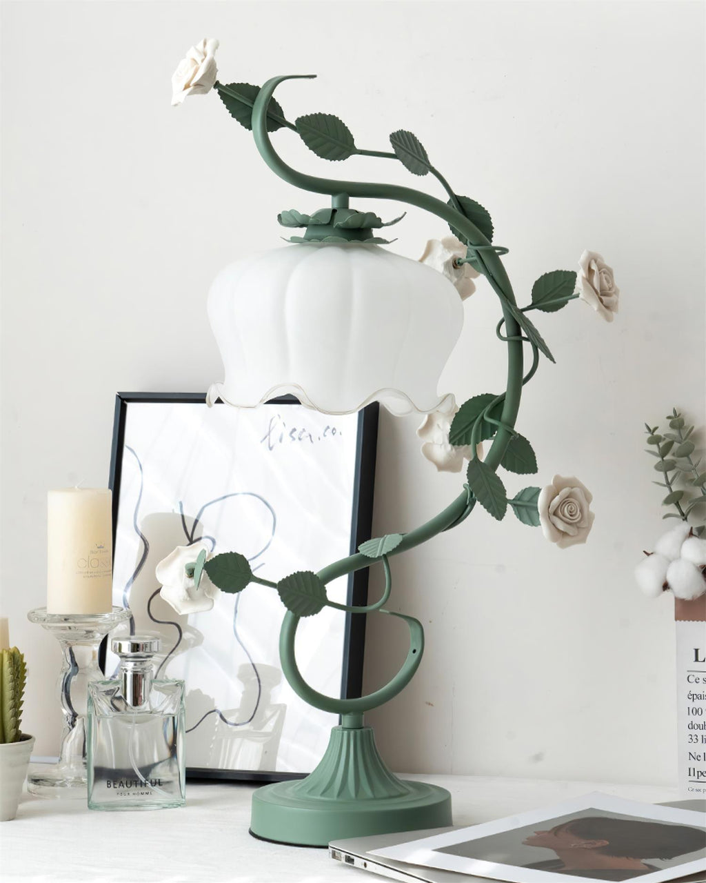 Ron Rose Flower Table Lamp