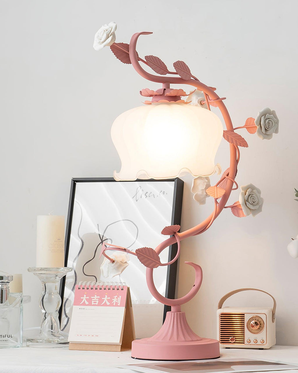 Ron Rose Flower Table Lamp