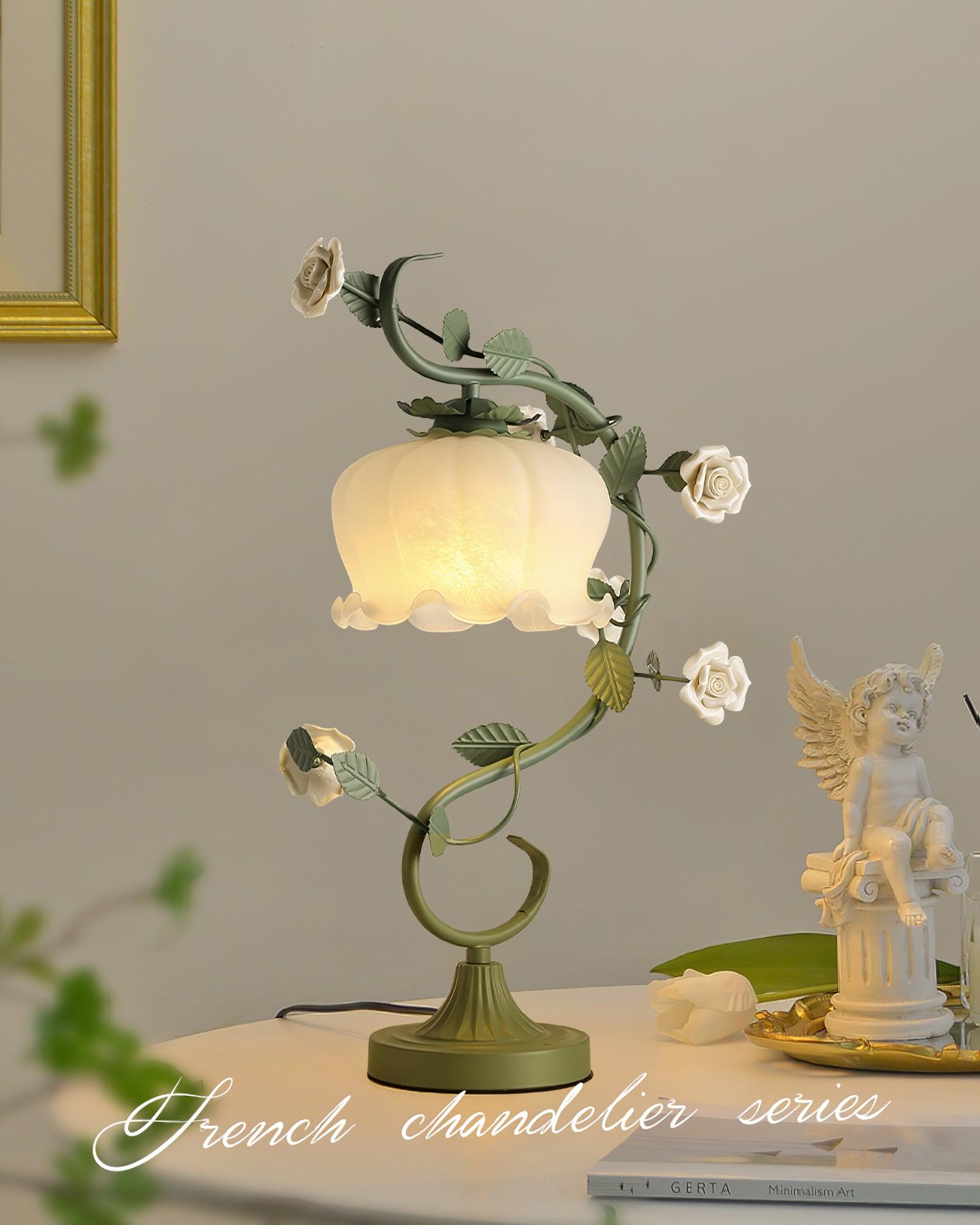 Ron Rose Flower Table Lamp