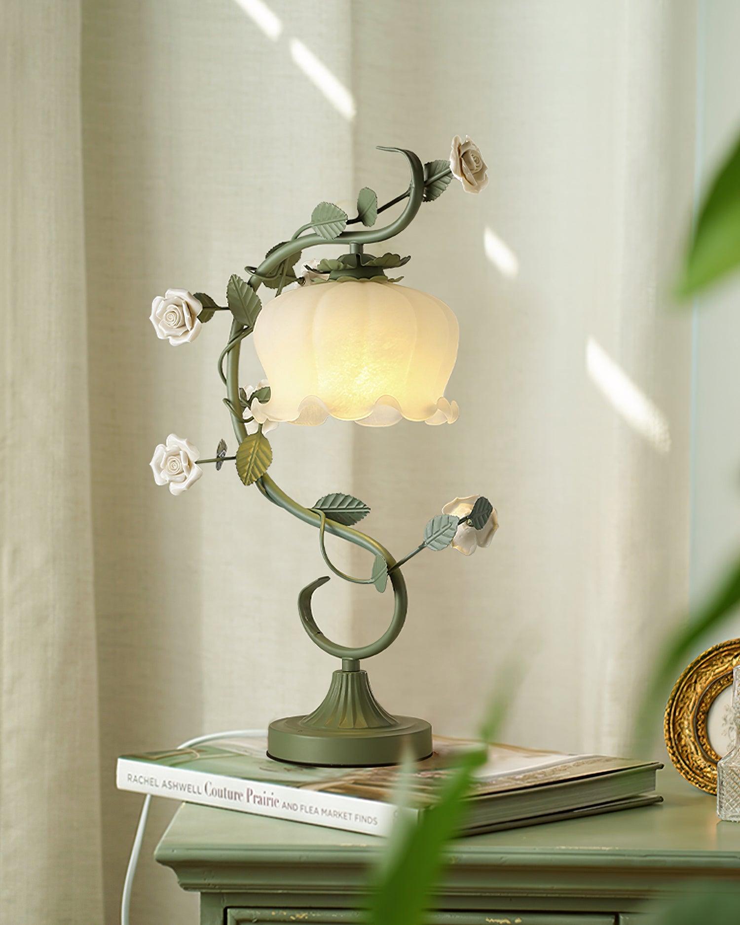 Ron Rose Flower Table Lamp