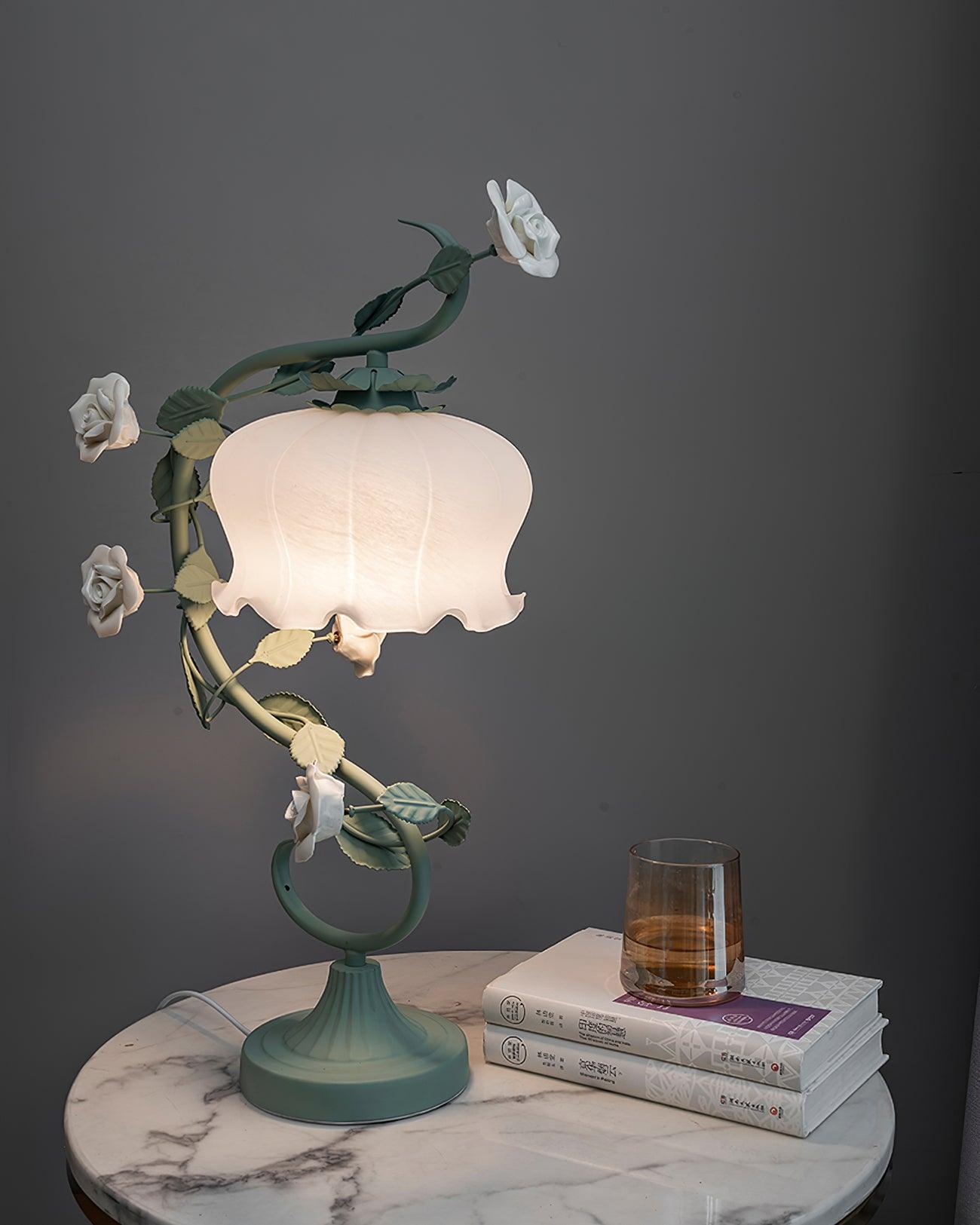 Ron Rose Flower Table Lamp