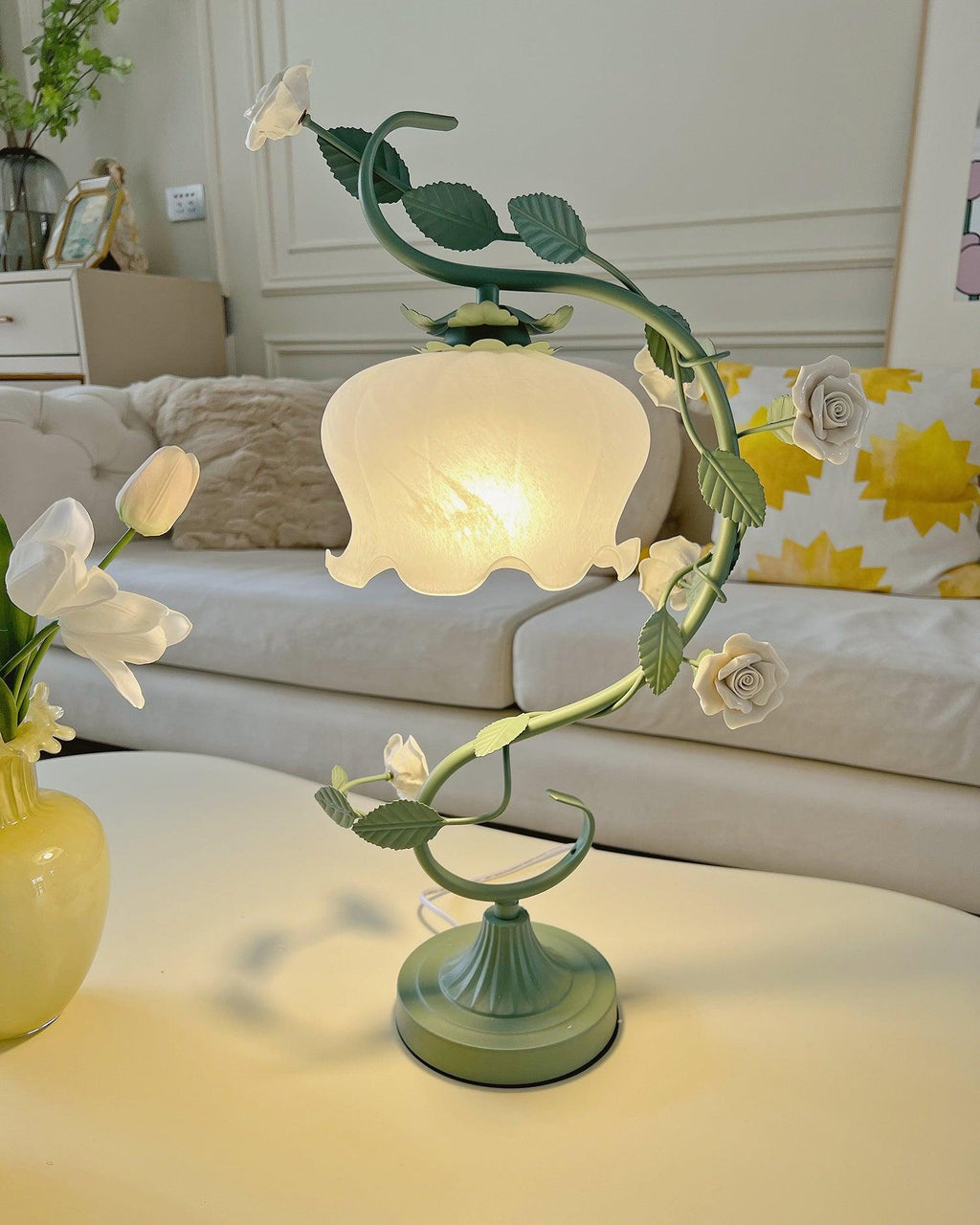 Ron Rose Flower Table Lamp