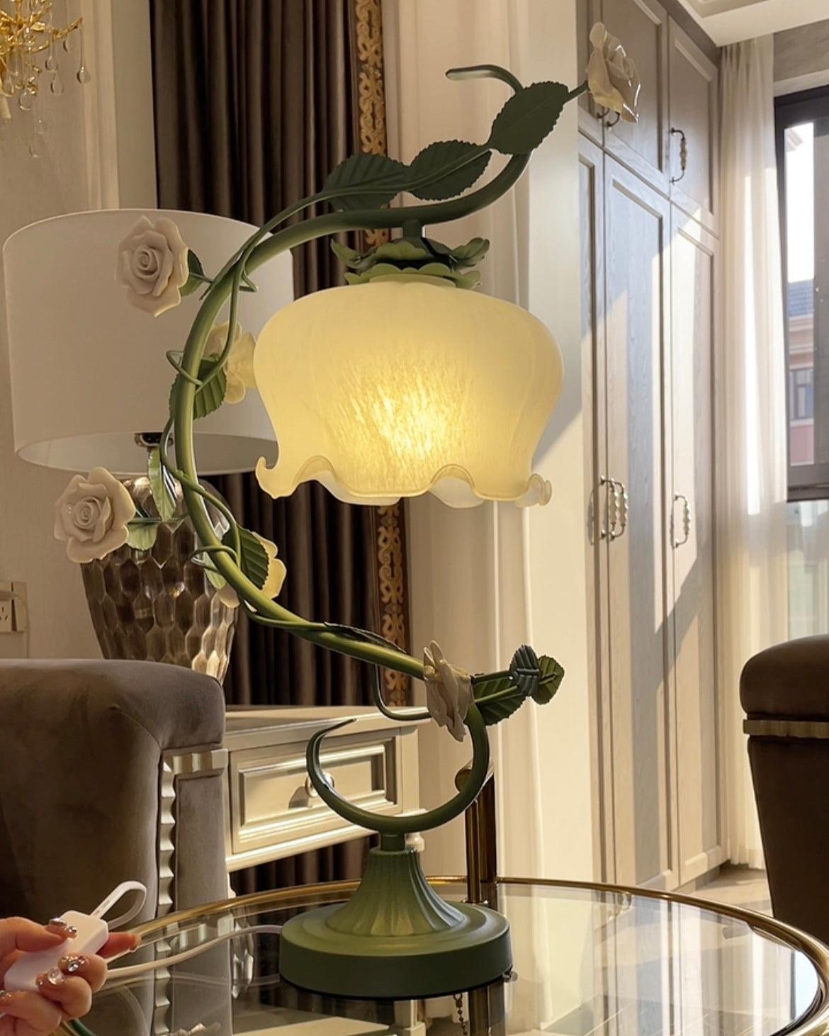 Ron Rose Flower Table Lamp