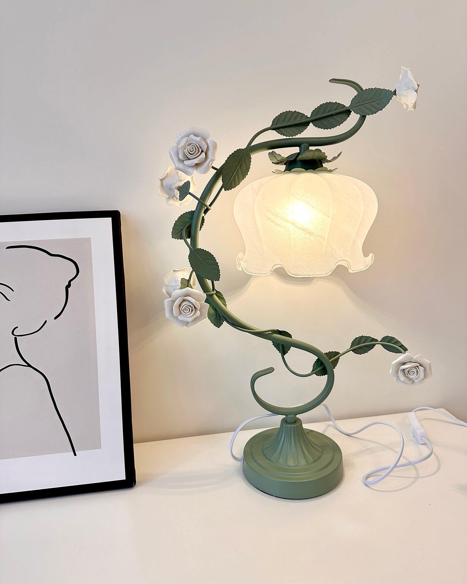 Ron Rose Flower Table Lamp