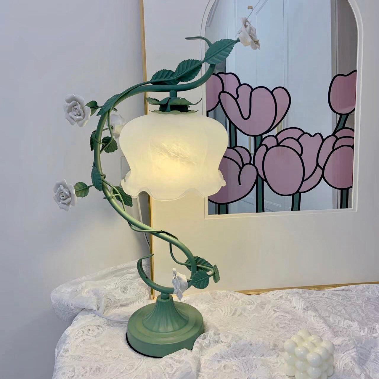 Ron Rose Flower Table Lamp